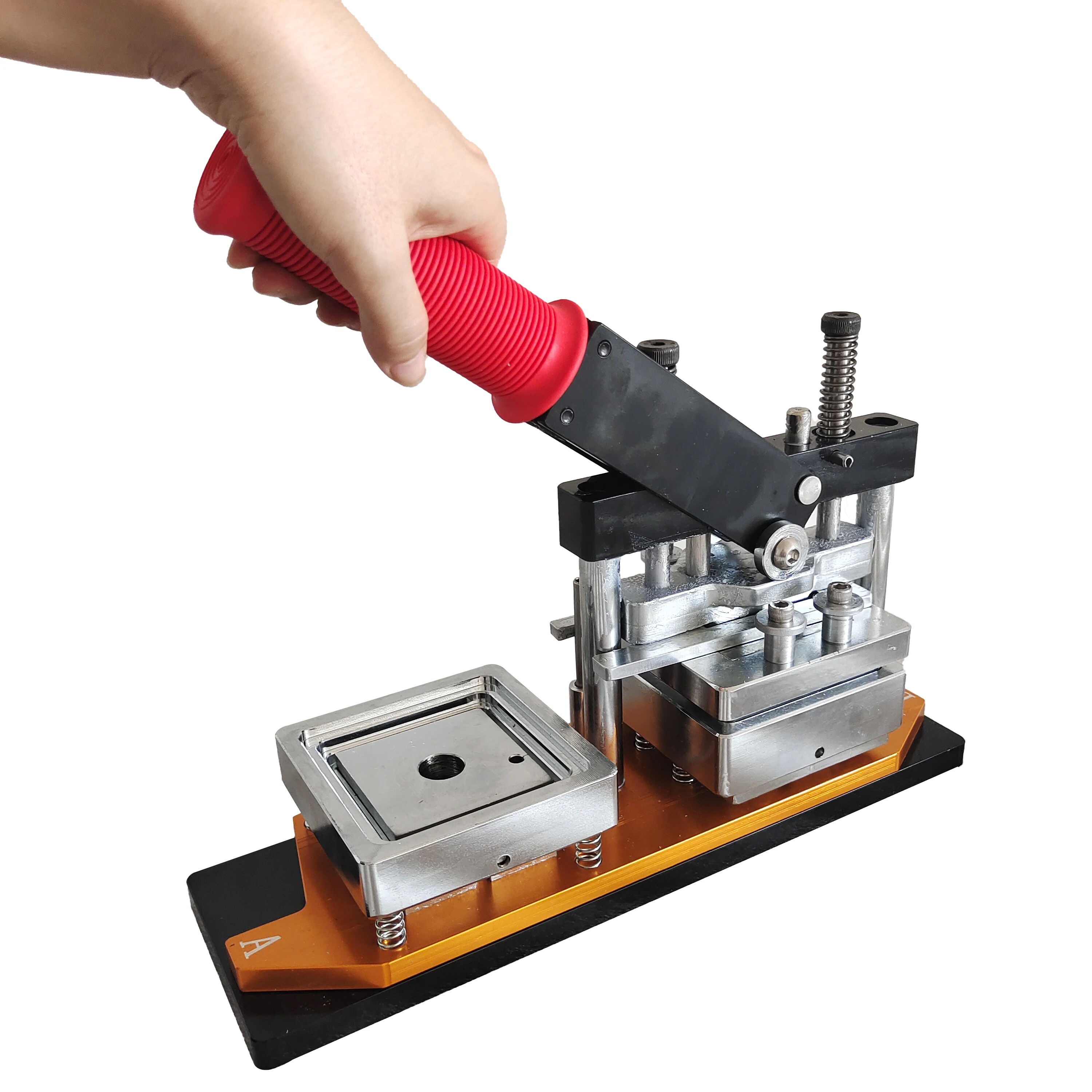 Tebak Hot Selling 50mm 63.5mm square Hand Press Photo Fridge Magnet Making Machine Magnets Maker Machine