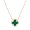 Collana in oro 14 carati-verde