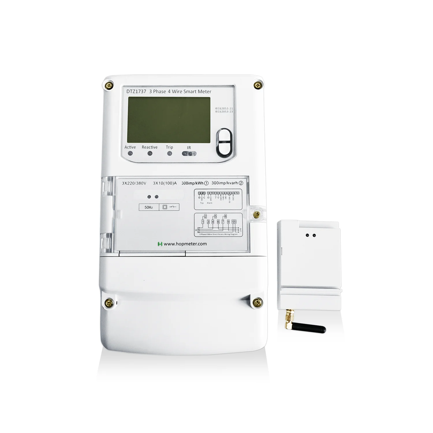 Hop Lora 3 Phase Four Wire 3x230/400v 3x100a 50hz English Export Model Prepaid Ic Card Energy Meter - Famidy.com