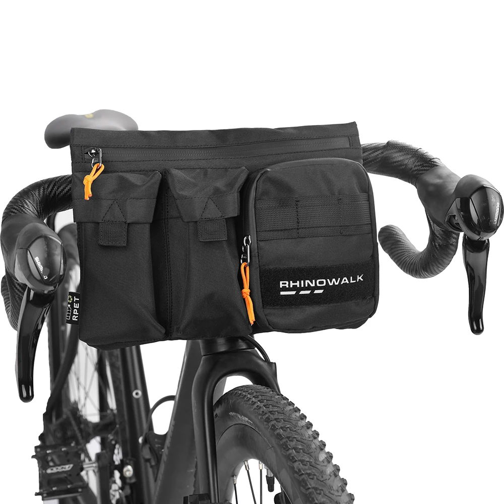 Rhinowalk Eco Material Handlebar Pouch Front Bike Bag for Urban Commuters  Bicycle Pouch for Cyclists