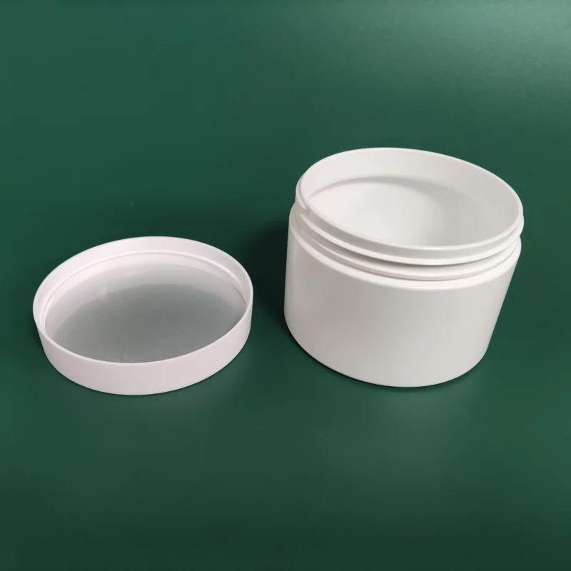 Stock Empty Pet Plastic 5oz 8oz 10oz White Cosmetic Jar for Cream Cosmetic Packaging Containers