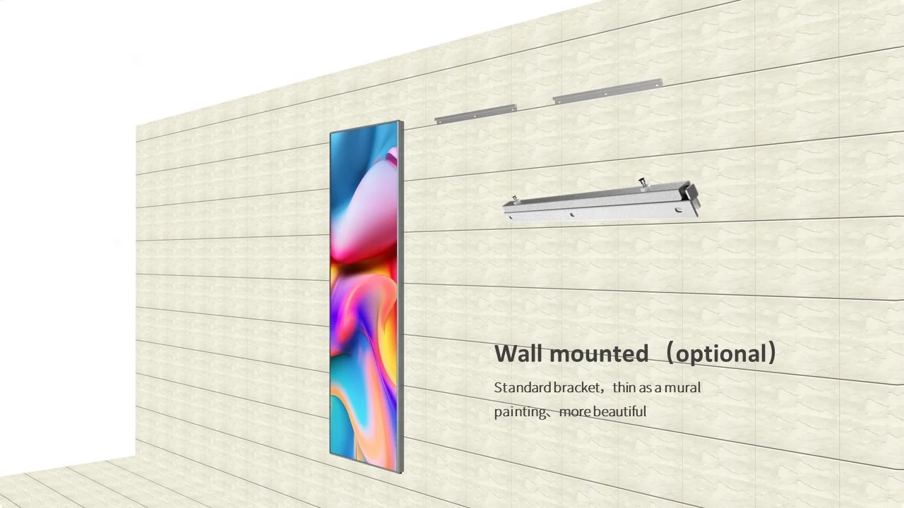 Digital Display Standee Totem Advertising Screen Full Color Video Panel Floor Stand Led Poster With Front Maintenance