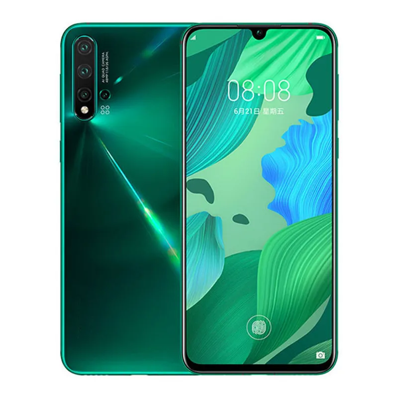 HUAWEI nova 5T 128GB/8GB クラッシュグリーン Wholesale Nova 5T 8+128gb Dual Card 4G LTE Unlocked Phones
