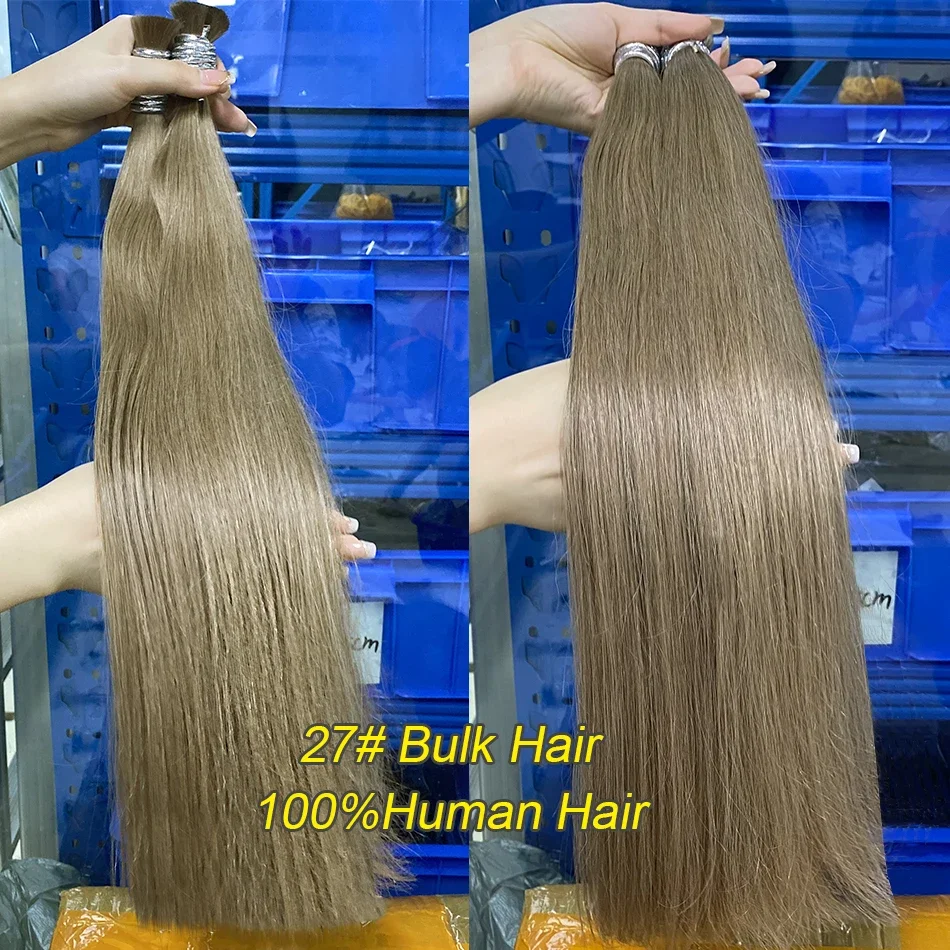 Virgin Human Hair Bulk til fletning Extensiones Cabelo Humano_voghion.com