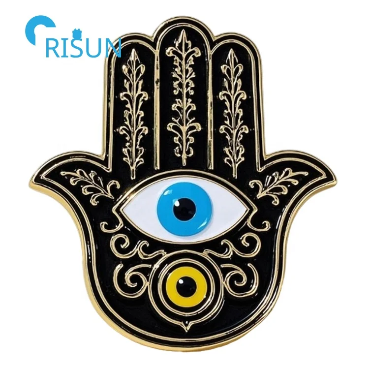 thumbnail image 2 of WEBEEDY Pack Of 4 Nazar Boncuk Evil Eye Safety Pins Lucky Charm With Turkish Eye Brooch Turkish Blue Evil Eye Amulet Safety Jewellery Brooch For Women... 2 of 13