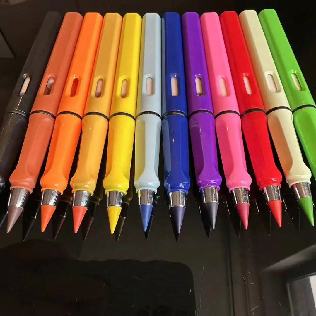 Inkless Everlasting Color Pencil Set 12 Colors Infinity Eternal Erasable Personalized Colored Pencils Drawing New Design_voghion.com