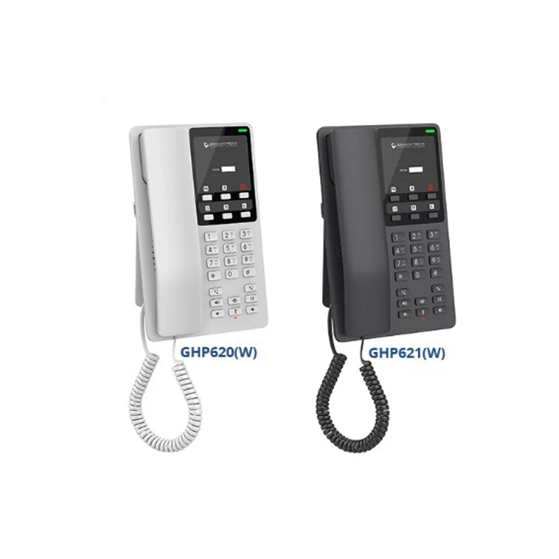 Grandstream GHP621 Telefono IP Nero – Wi-Fi Dual-band, Per Hotel E Uffici, Facile Da Gestire E Configurare