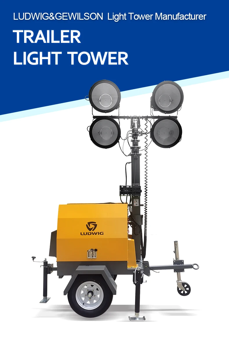 Mobile Led Light Solar Light Tower Solar Light Tower For Desert And The ...