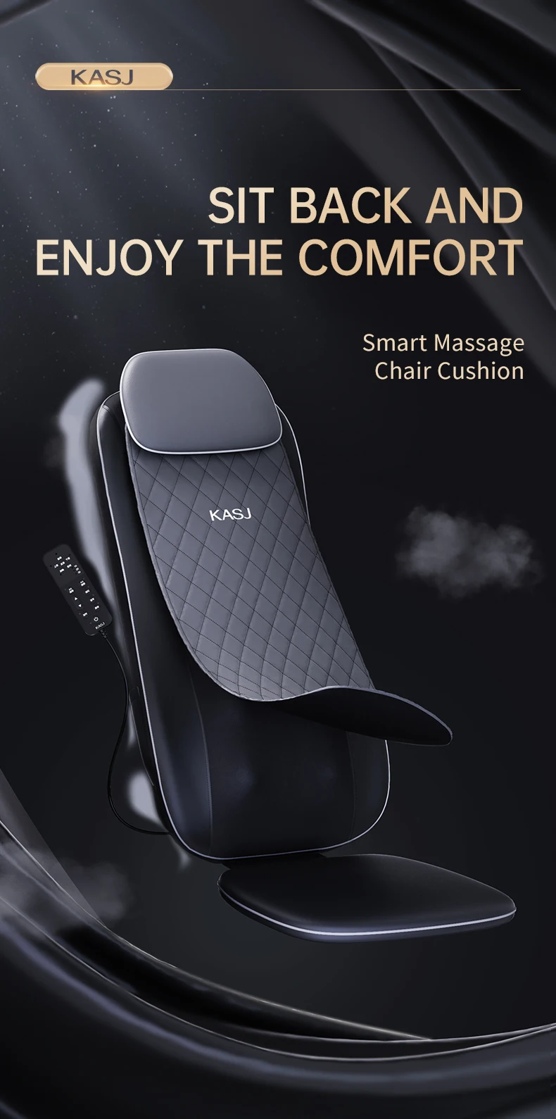 Full Body Massage Cushion Deep Kneading Massagers Shiatsu Back Massager With Heat For Neck And