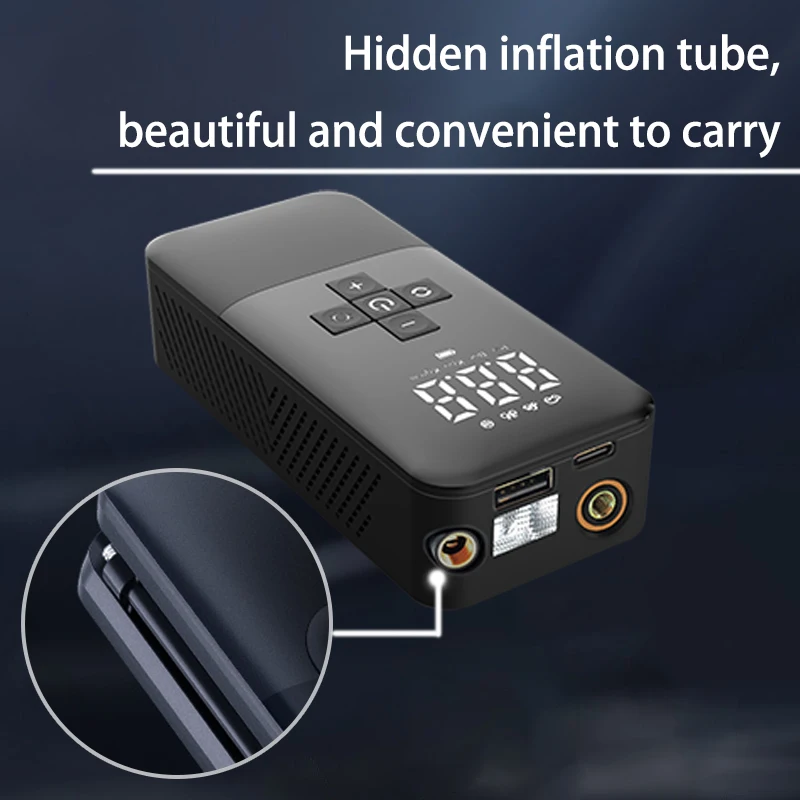 PCMOS Rechargeable Air Compressor 150 PSI Portable Electric Tire Inflator for Motorcycles Bicycles and Automobiles Air Pumps - view 5