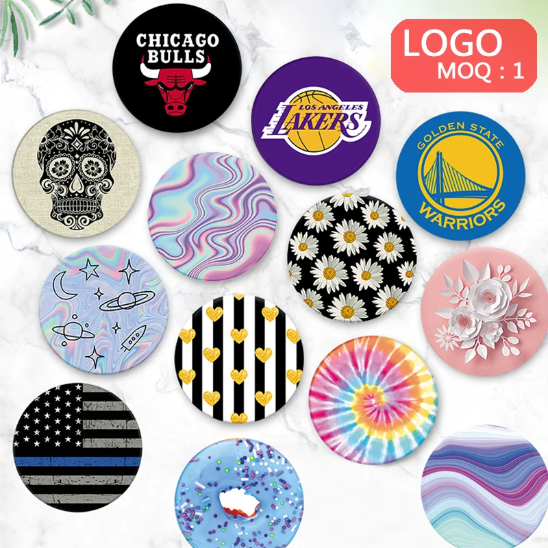 Бесплатный образец держателя мобильного телефона рекламный дизайн рукоятка оптовая продажа телефонные розетки Пользовательский логотип для сотового стенд