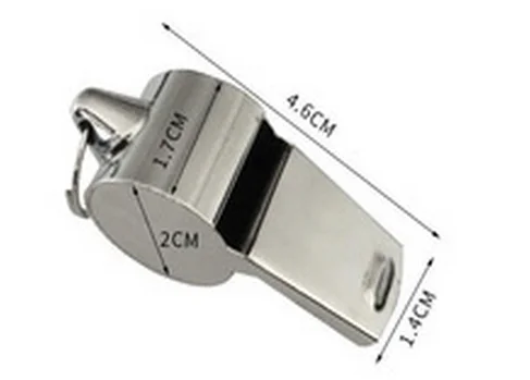 Свисток Baichao из алюминиевого сплава с двойным отверстием для выживания в морской лодке свисток аварийного спасения вспомогательный инструмент птицы нержавеющей стали