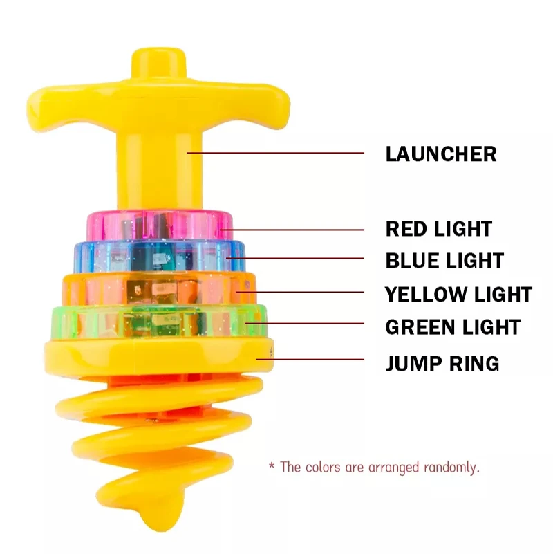 Лидер продаж на Amazon, светящиеся сверкающие игрушки Dreidel, детские праздничные игрушки, пластиковый музыкальный гироскоп, гироскоп, игрушка, вращающийся верх