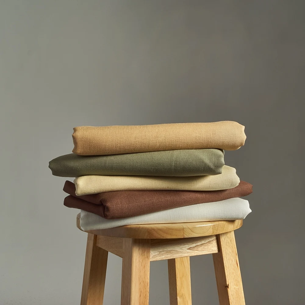 2024 Flax Summer Cool Fabric High Quality Printing Soft 100 Wholesale