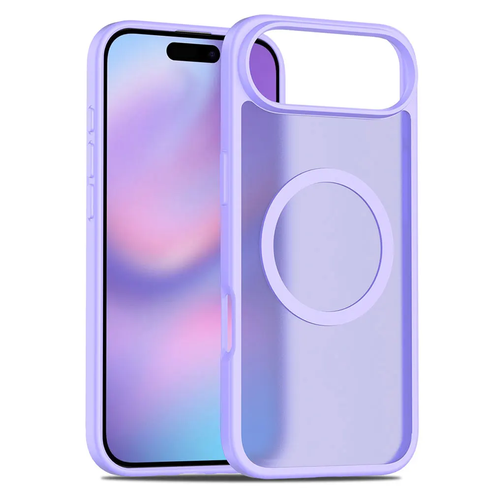 product laudtec customize magnetic anti yellow 2 in 1 protective cover skin friendly texture phone case for iphone 17 air 16 15 pro-3