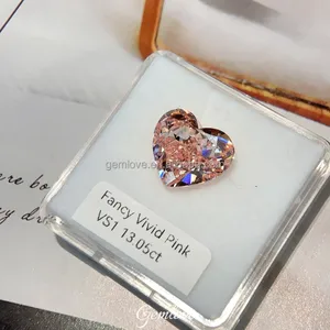 In Stock! 13.05ct Fancy Pink Heart Diamond - CVD, IGI Certified VS1, Loose Lab Grown