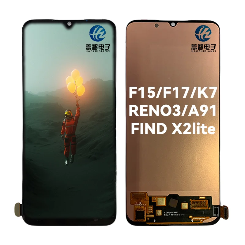 For oppo OLED Phone Lcd Display K7 Reno3 A91 Find X2Lite for oppo F15 F17 Oled Display Front Glass Phone Oled Screen