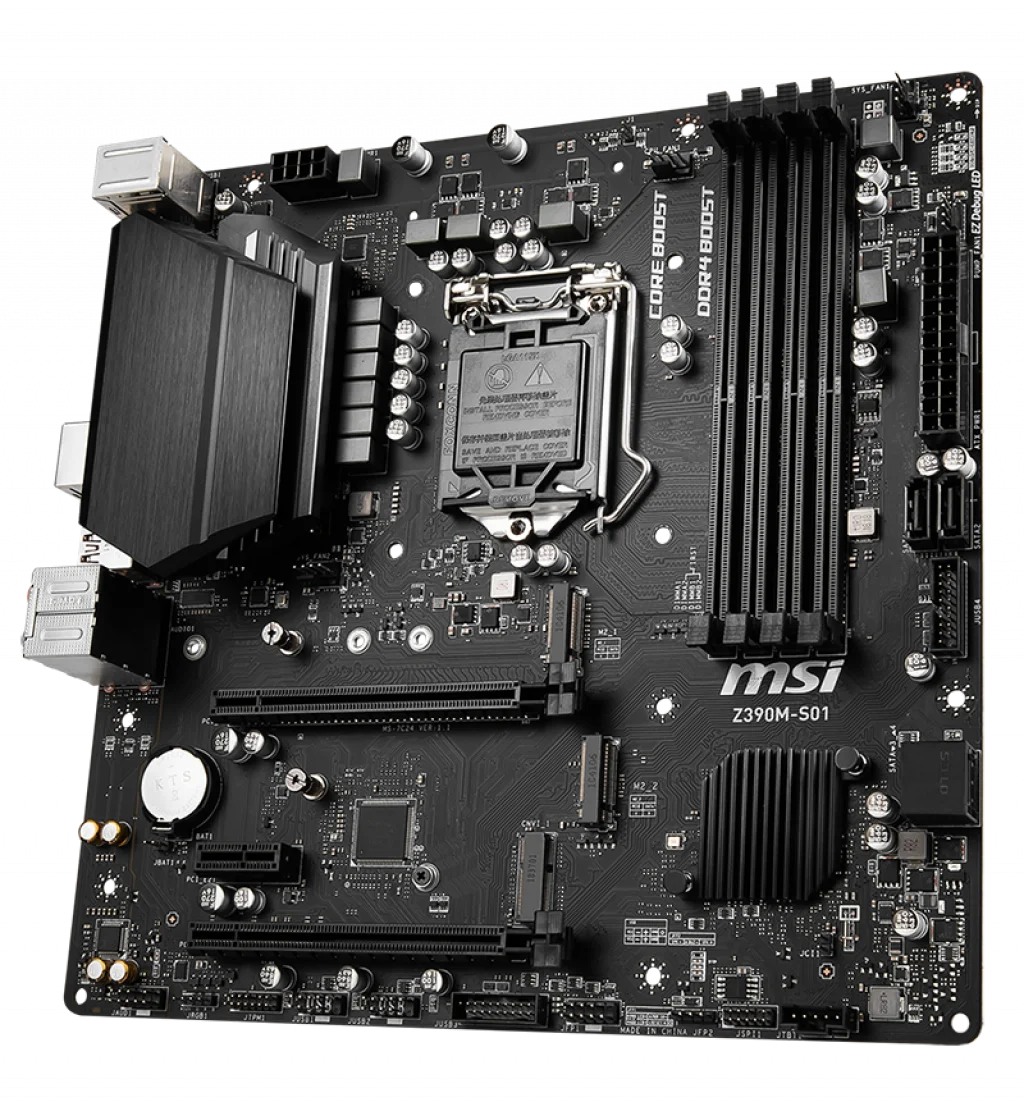 MSI Z390M-S01 M-ATX Motherboard for 9th Gen Intel CPUs (i3/i5/i7 