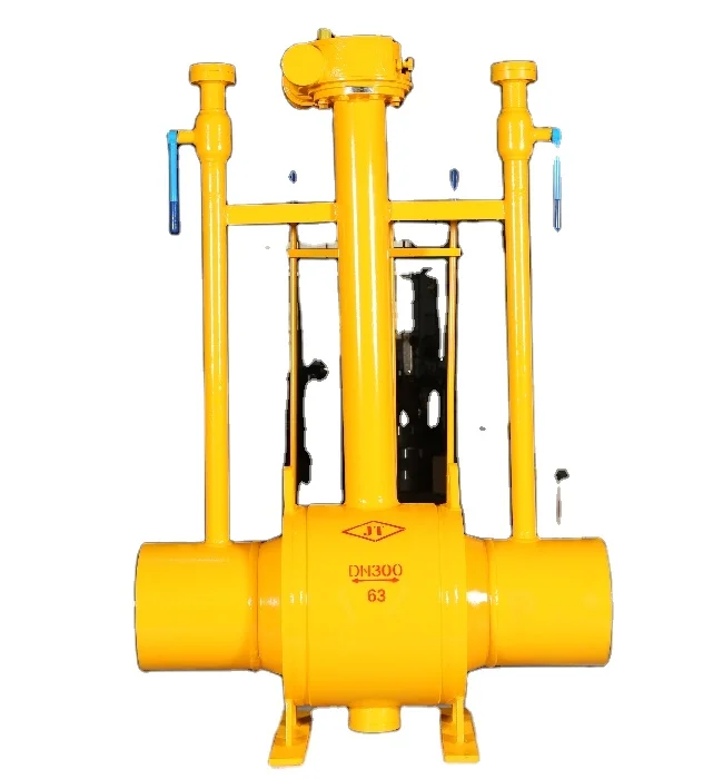 Dual Release Handle Fully Welded Gas Ball Valve Buried Manual Heat Pipe Heating Stainless Steel Carbon Steel OEM Customizable