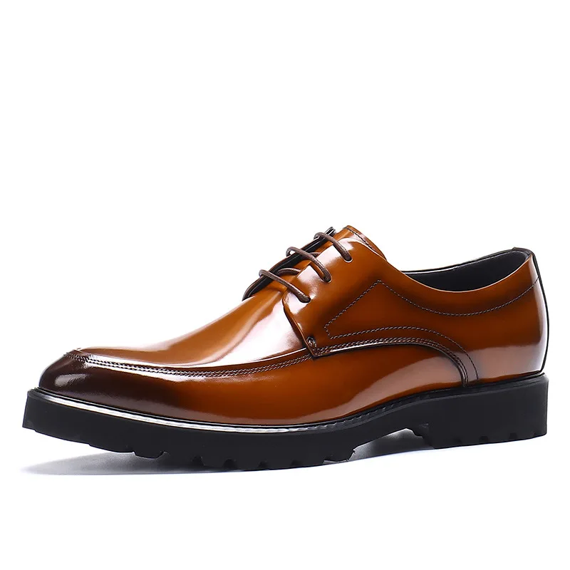 Luxury Genuine Leather Lace-up Oxford Dress Shoes For Men