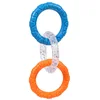 Tricolor rings - blue and orange