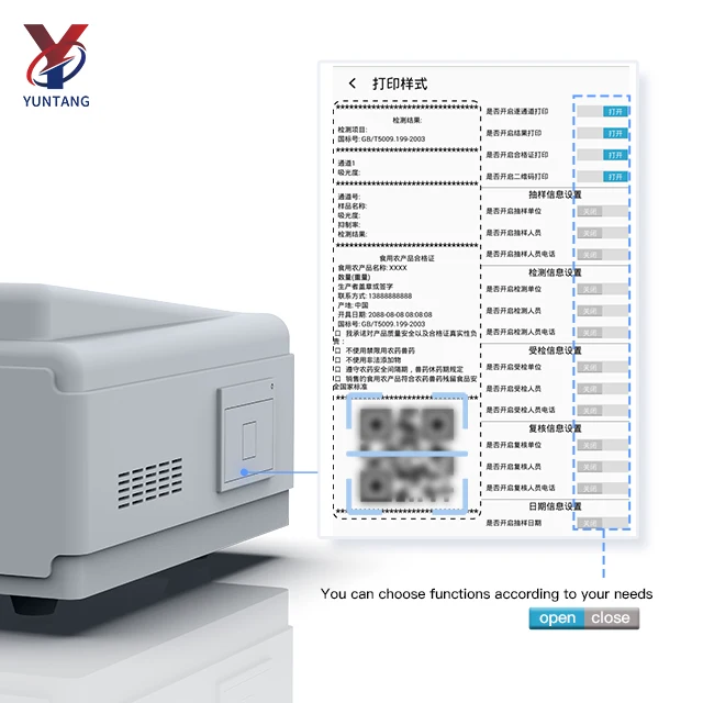 Multifunctional Honey Quality and Purity Analyzer Fructose Sucrose Reducing Sugar Detector Honey  Pesticides Residues Detector
