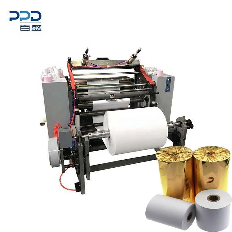Automatic Coreless Paper Roll Cutter Thermal Paper Slitter Rewinder Machine