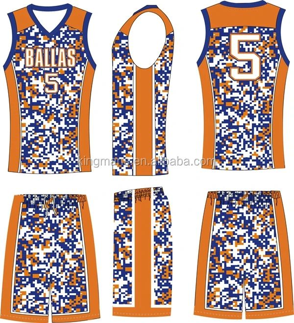 Source Cool customized college basketball jersey blank camo