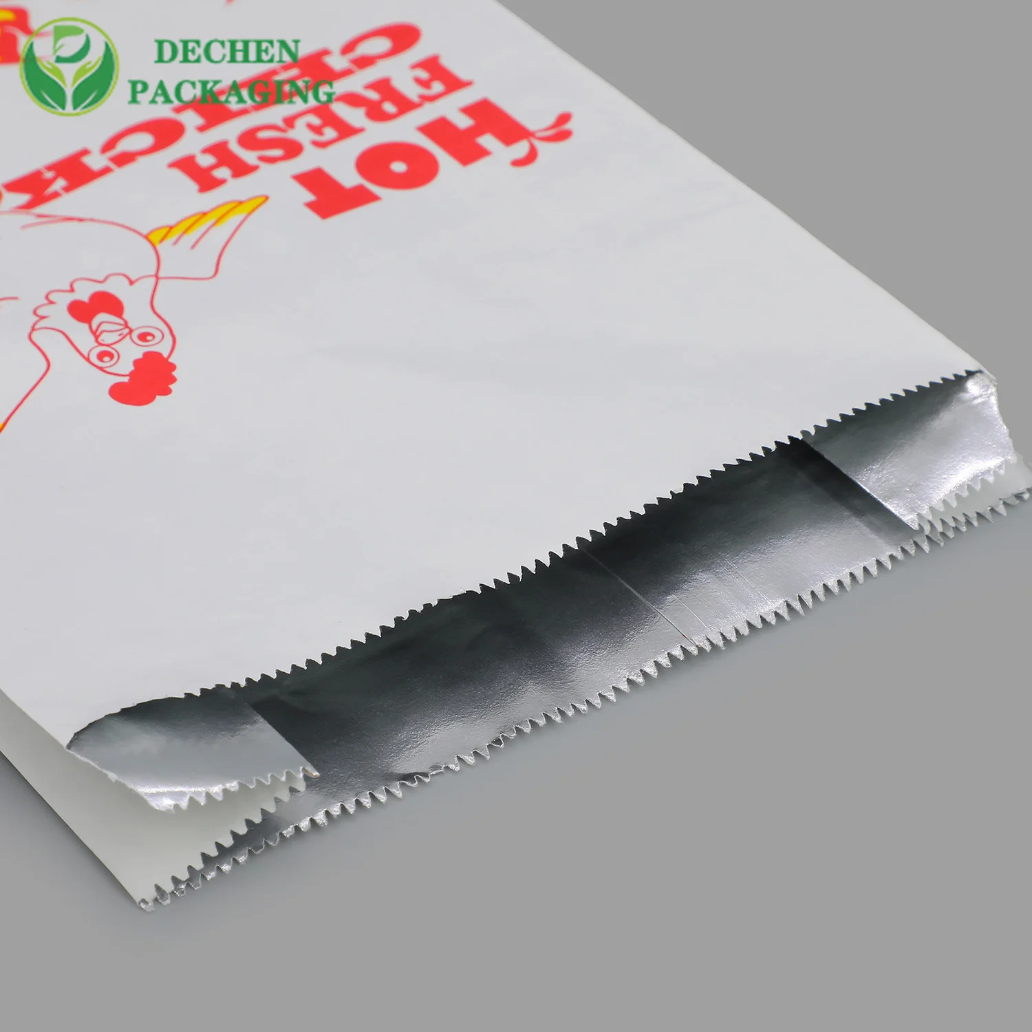 Kraft Paper Bags Lined Aluminum Foil Hot Roast Chicken Bag