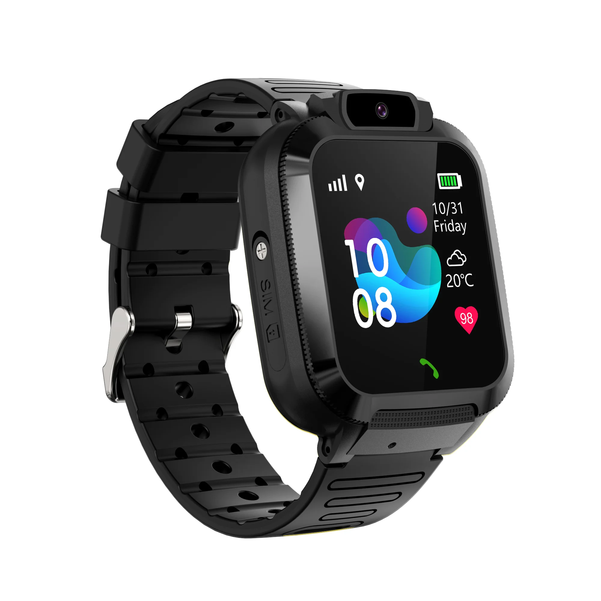 Smartwatch mit Echtzeit-Navigationssystem für Kinder und Senioren, wasserdichtem Silikonarmband, Sprachanruffunktion und Ortung._voghion.com