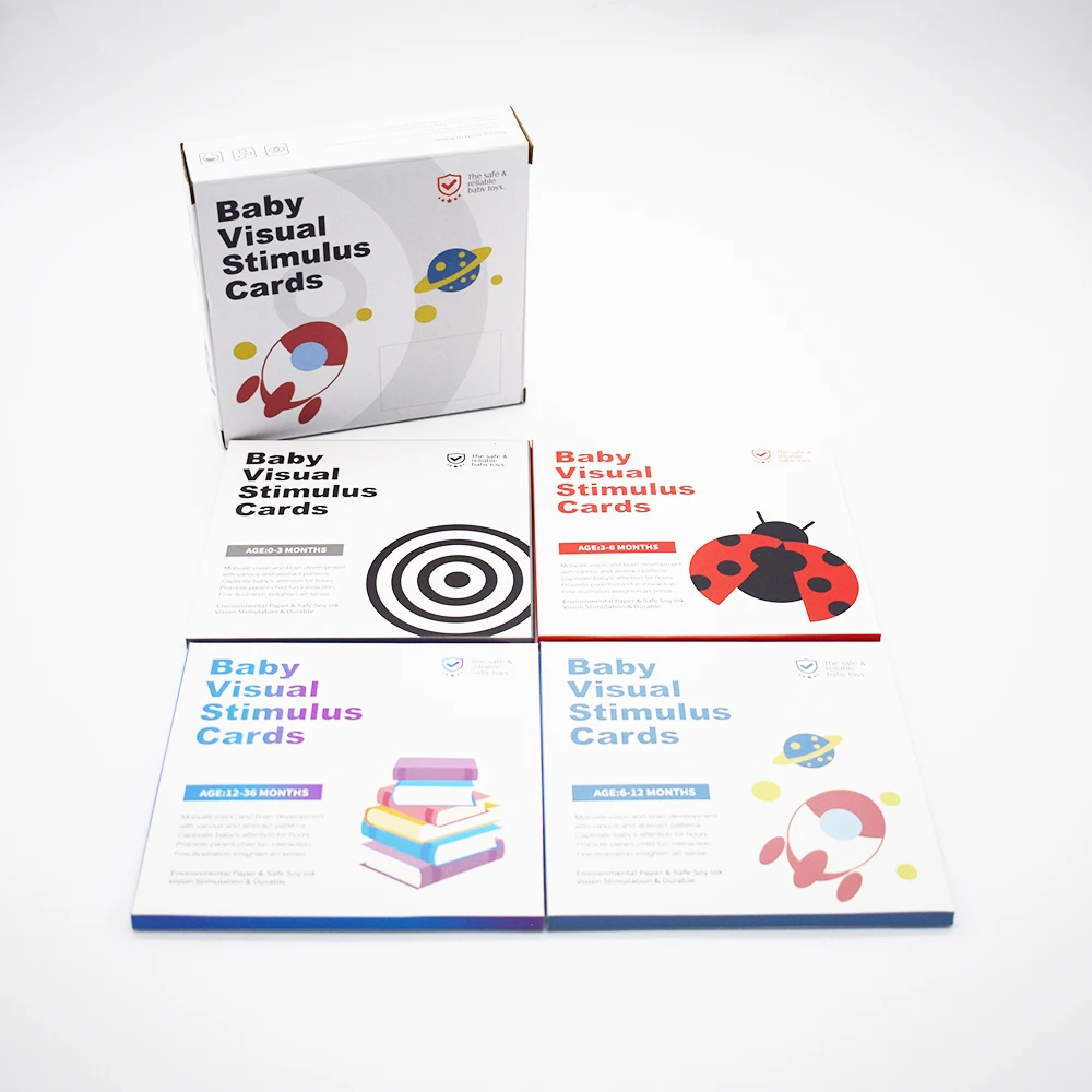 20 Carte Flash Ad Alto Contrasto Bianco E Nero Per Neonati 0-3 Mesi – Stimolazione Visiva Sensoriale Educativa