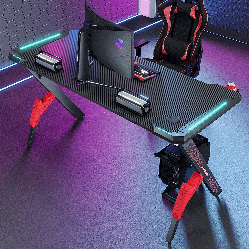 Factory Directly Sale Metal Extendable Gaming Desk for Computer Office Use