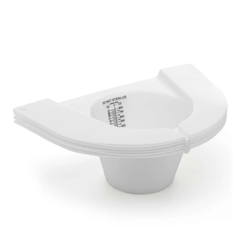 Nursing Hat Collection Pans Graduated Specimen Collector Pans [Pack Of 100] Toilet Nursing Hat Urine Vomit Stool Collection Fits Over Toilets Commodes 30 Oz Women Elderly Female Urinals For Women