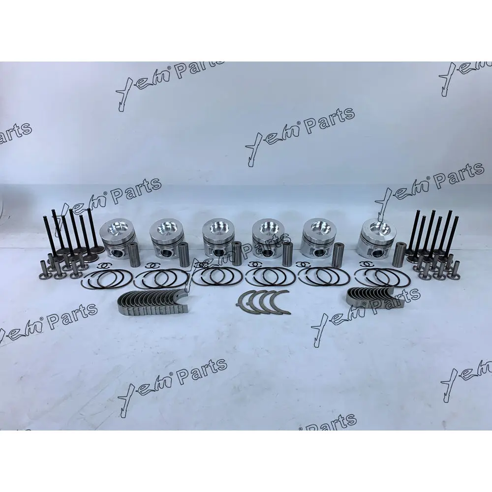 S6K Repair Kit With Piston Rings Engine Valve Bearings for Mitsubishi Excavator Truck Lawn Mower Marine Engine
