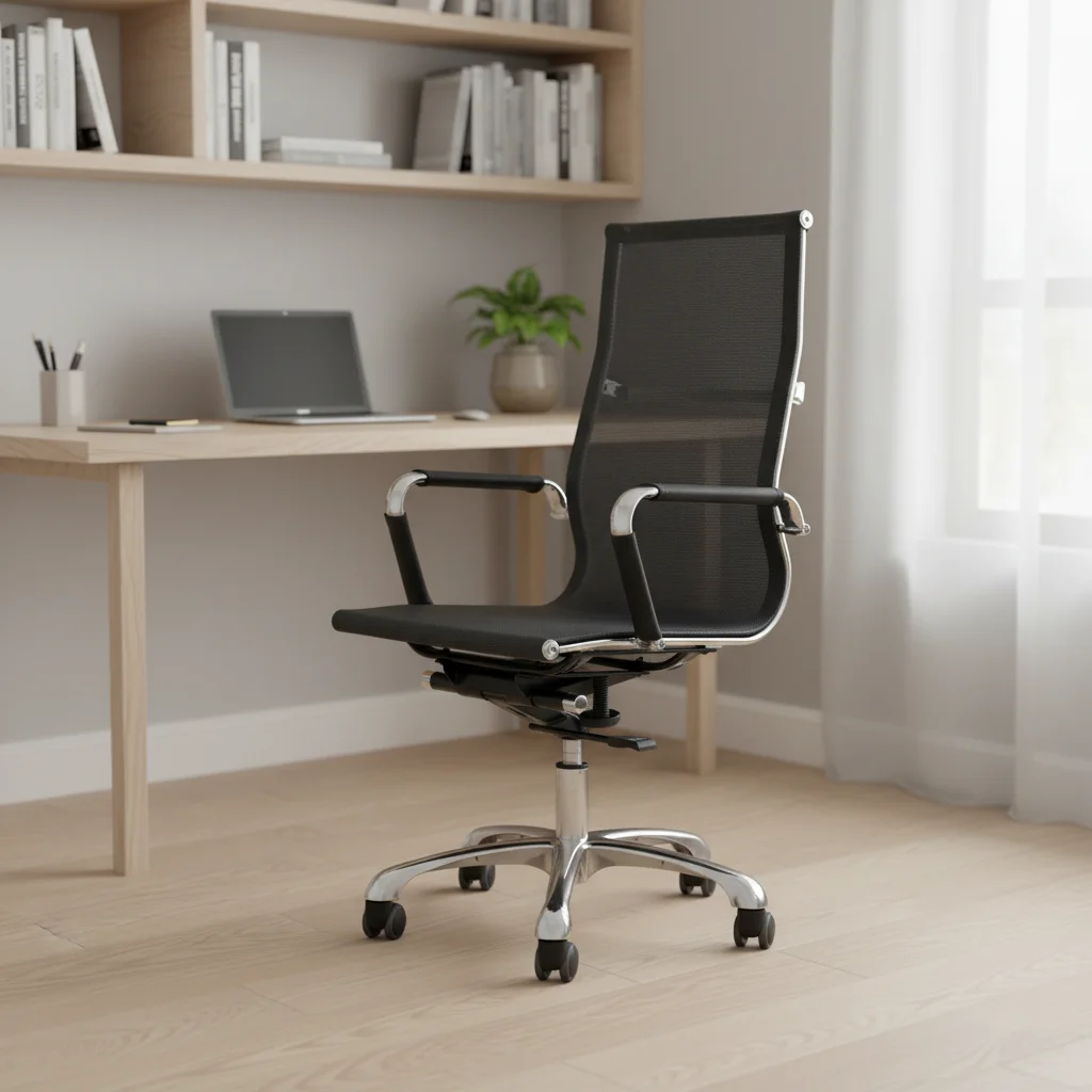 Modern Ergonomic Leather Breathable Adjustable Height Conference Chair for Home Office and Training 4