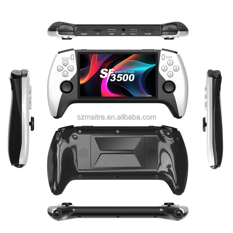 S SF3500 レトロ携帯ゲーム機 5インチIPS 64GB 20000ゲーム 1.2G