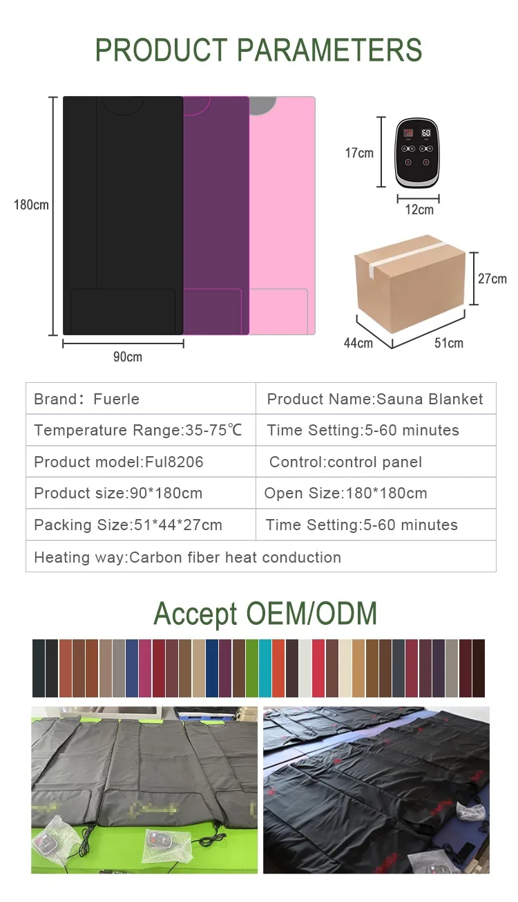 Fumei Infrared Sauna Blanket Cellulite Infrared Blanket With Tourmaline