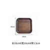 Walnut-colored square, 10*10*1.5CM