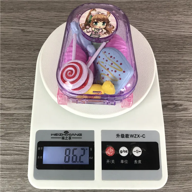 
8 шт./кор. Игрушки для девочек чемодан с конфеты миниатюрный кухня ролевая чемодан на колёсиках комплект world toy Детские ролевые игры игрушки 