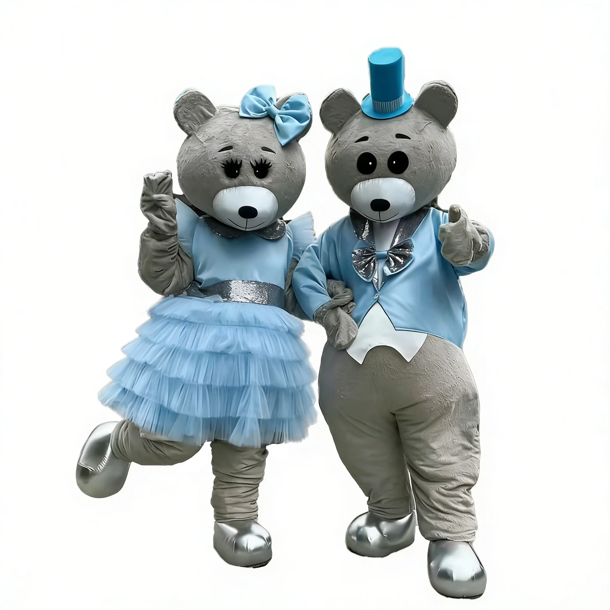 Hot Sale Designed Teddy Bear Cartoon Plush Mascot Costume Big Size Pink Dress Unisex for Adults Party Wedding Supplies