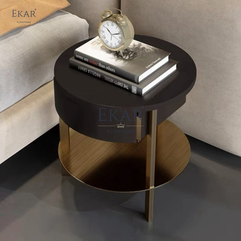 product modern bedroom bedside table with spacious storage space with metal legs decorative wood and mdf style for home hotel use-61