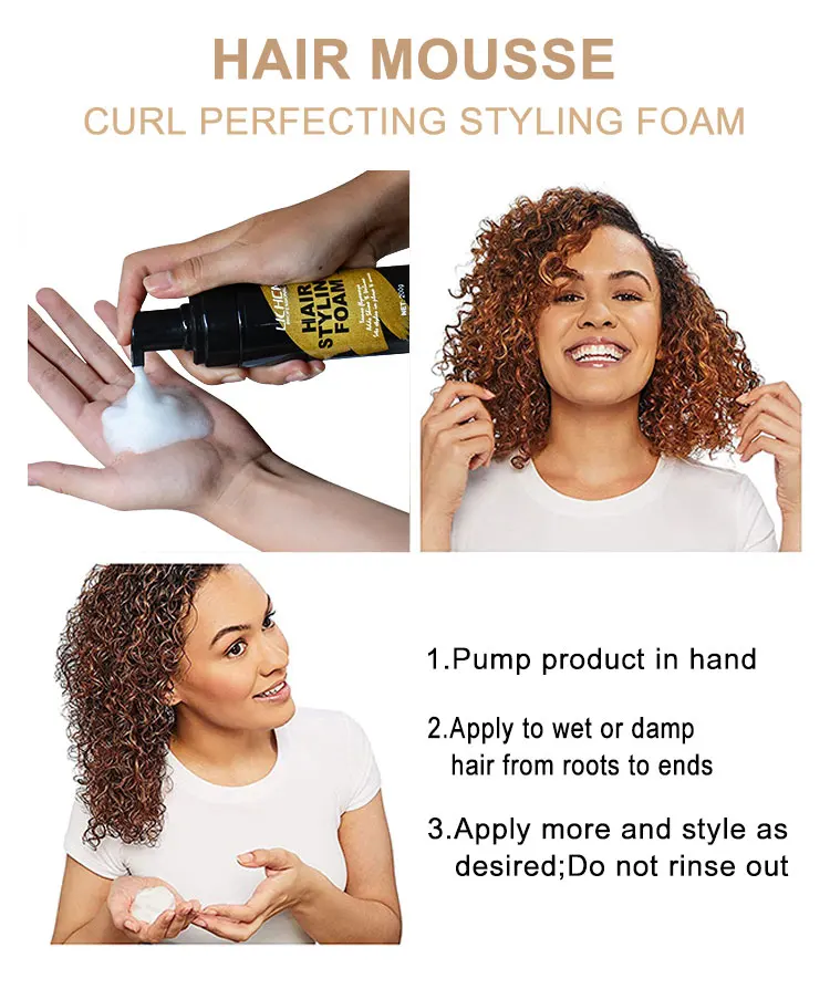 Travel Size Styling Foam Curl Control for Curly Hair