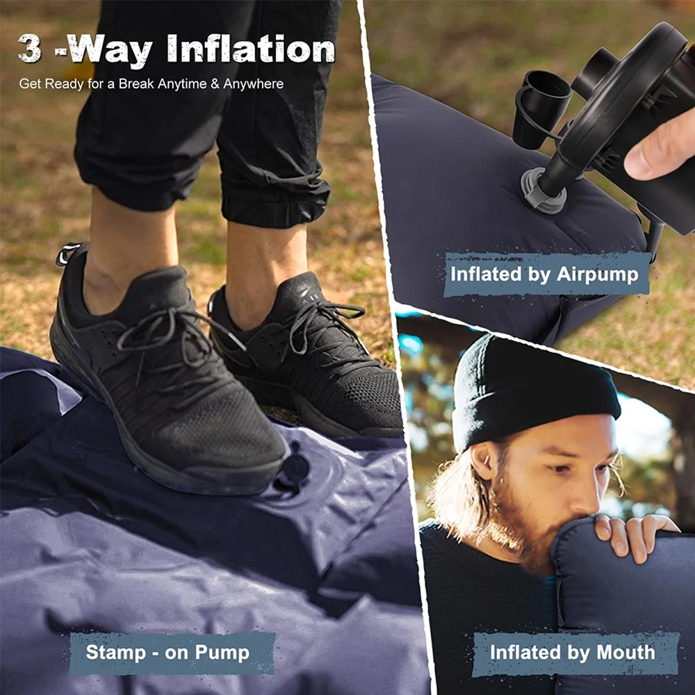 Ultralight Tpu Compact Lightweight Inflatable Sleeping Mat Air Mattress Camping Sleeping Pad