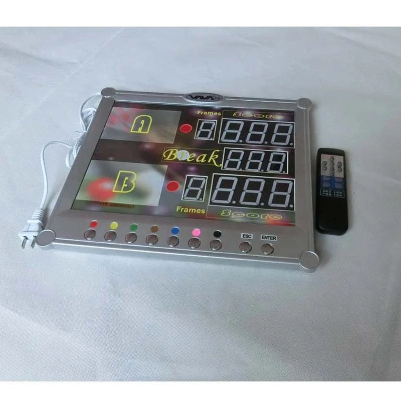 Electronic Snooker Scoreboard With Remote Control for Billiards Club Sports