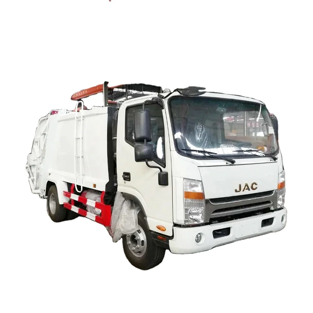 Левый руль 4x2 JAC мусорные компрессионные грузовики