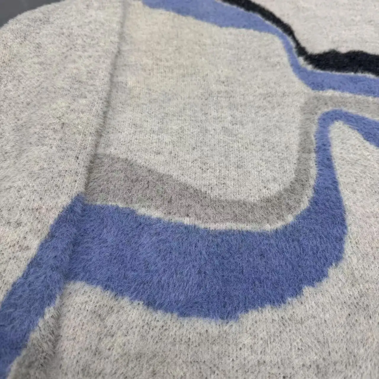 Custom OEM & ODM Logo Anti-Wrinkle Winter Knitwear Crew Neck Alpaca Wool Jumper Soft Men Knitted Sweater Front Pattern gallery 4