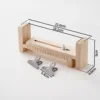 Adjustable woven fixing wooden clip (includes 2 clips)