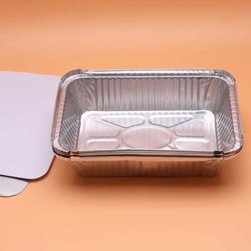 Custom Fast Food Aluminum Foil Food Container Disposable Baking Tray
