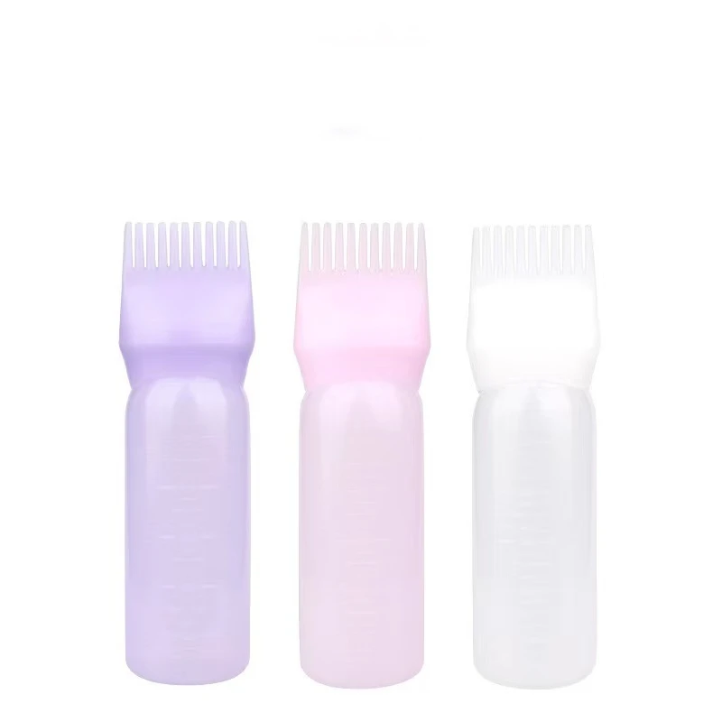 Factory Direct Sales 120ml HDPE Material Plush Touch Hair Essential Oil Environmental protection Oil Comb