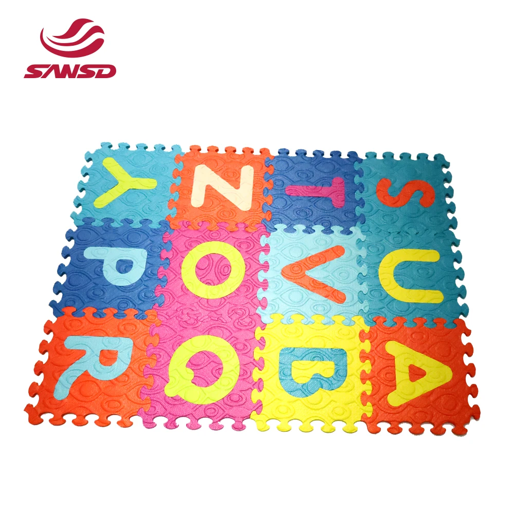 2026 Hot Sale Alphabet Puzzle Floor Mats EVA Foam Baby Numbers Puzzle Mat manufacture